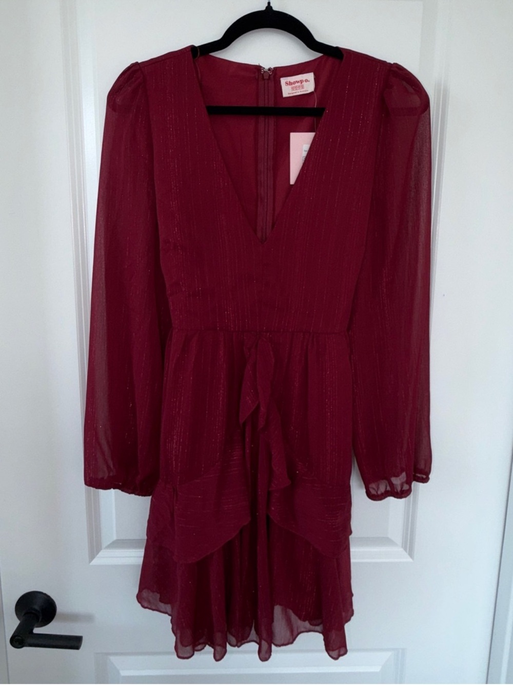 Showpo “Only Eyes Who Know Me” Ruffle Mini Dress